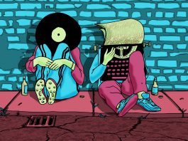 Illustration zur Kolumne "Songs fragen, ich antworte". Illustration: Jens Jeworutzki