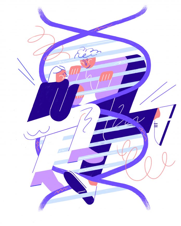 Über das Thema Inzest wird in Deutschland sowohl politisch als auch gesellschaftlich kaum geredet. Illustration: Hannah Schrage
